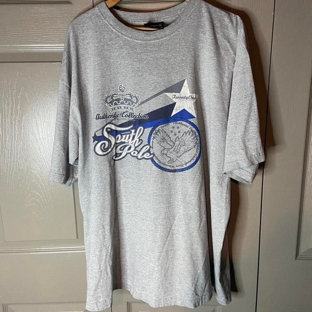 southpole shirt size XXL urban skater grunge y2k‎ gray blue